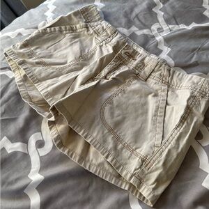 Aeropostale Women's Tan Cargo Shorts